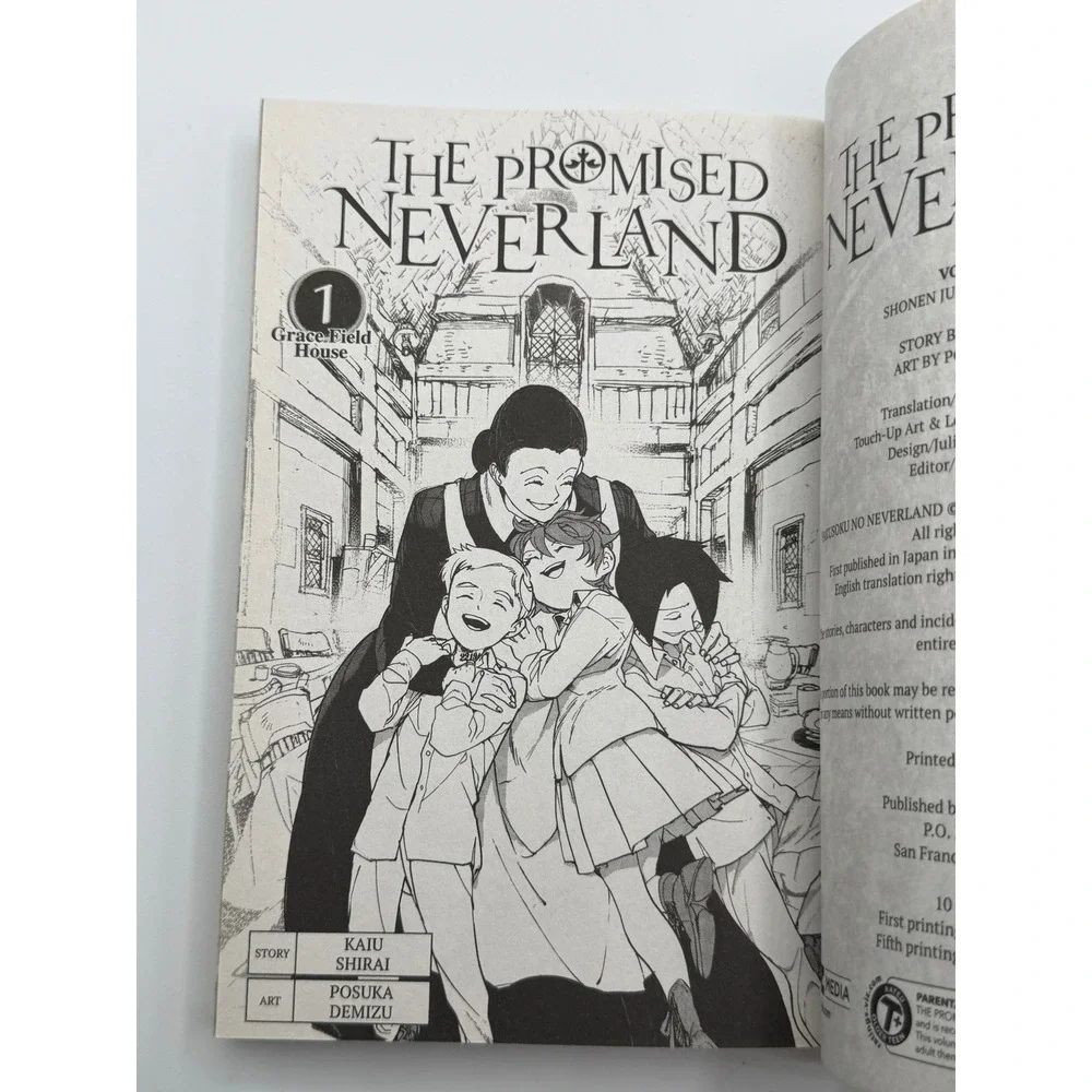 The Promised Neverland Manga Vol 1-2 Kaiu Shirai Posuka Demizu VIZ Media English - Picture 3 of 11